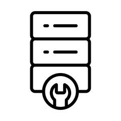 Server Maintenance Vector Icon