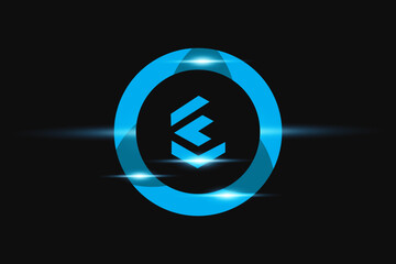 FL Blue logo Design. Vector logo design for business.