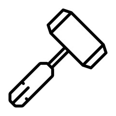 Electrician's Hammer Vector Icon