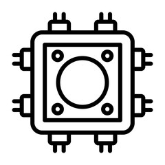 Cable Gland Vector Icon