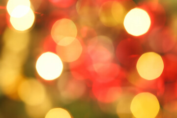 golden and red lights bokeh background texture pattern