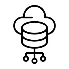 Cloud Storage Vector Icon