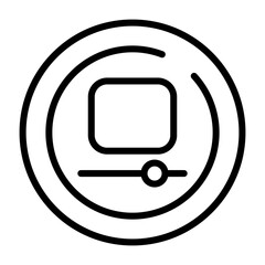 Video Stop Circle Vector Icon