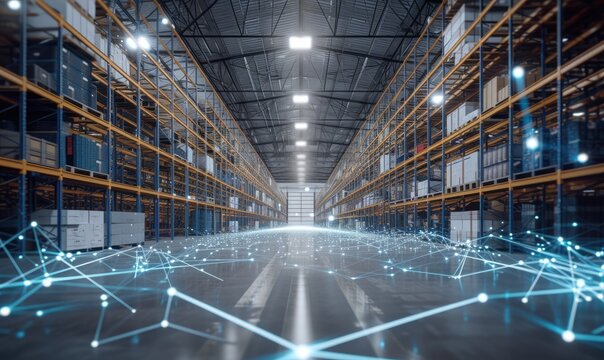 Distribution center and communication network concept