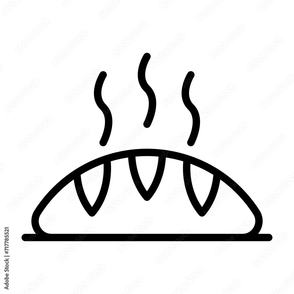 Sticker Bread Vector Icon