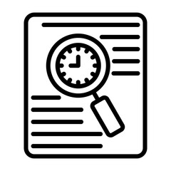 Document Tracking Vector Icon