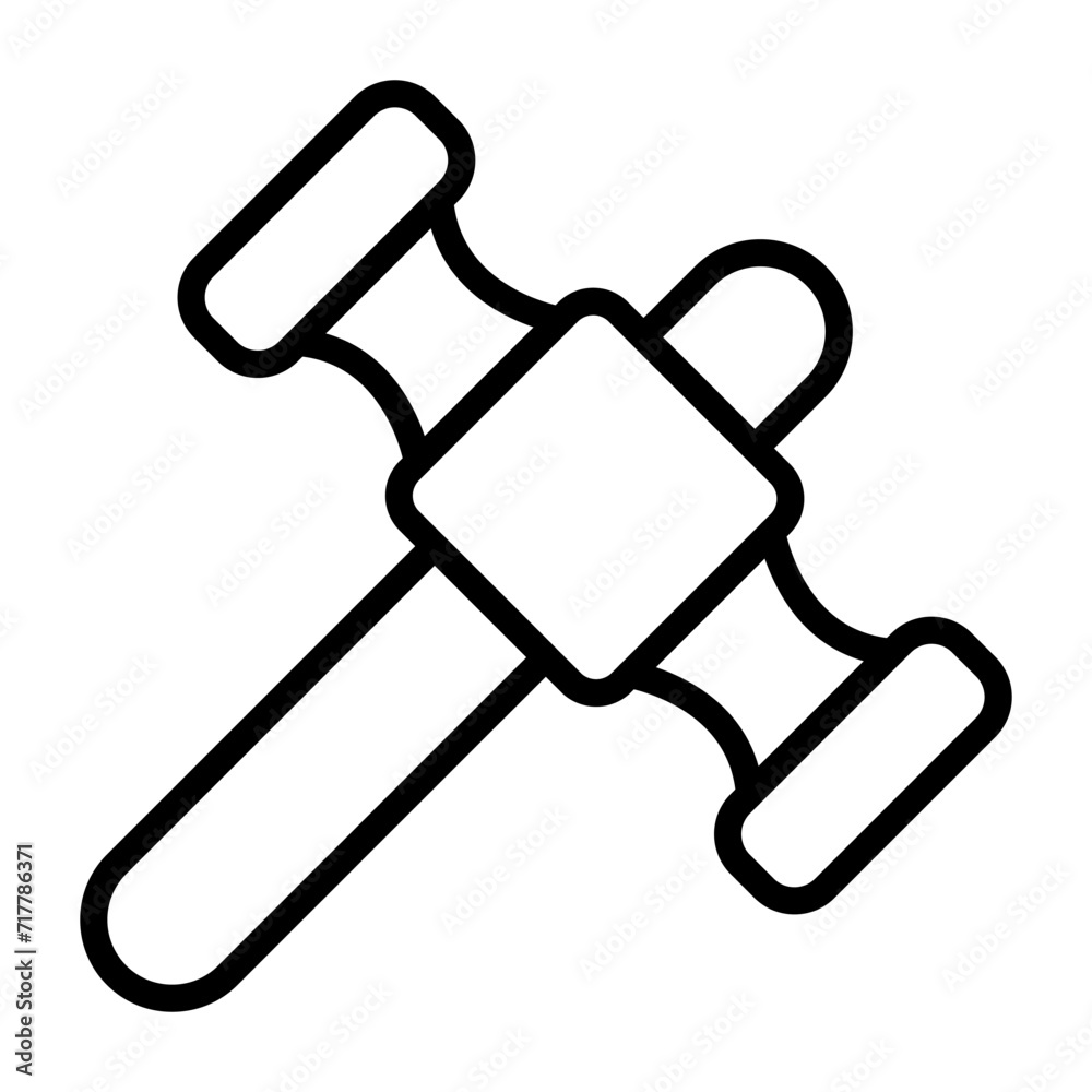 Poster hammer vector icon