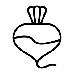 Turnip Vector Icon