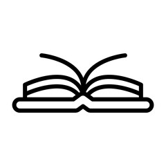 Open Book Vector Icon