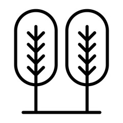 Birch tree Vector Icon