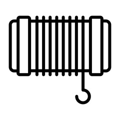 Cable Pulling Rope Vector Icon