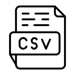 CSV Vector Icon