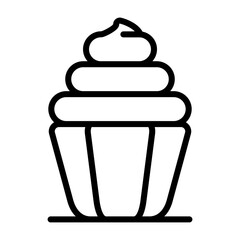 Cupcake Vector Icon