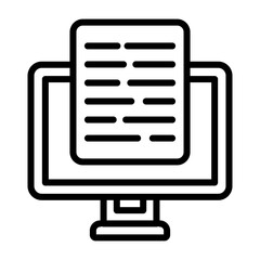 Document Presentation Vector Icon