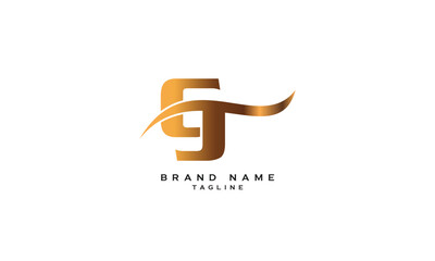 CGJ, CJG, GCJ, GJC, JGC, JCG, GJ, JG, Abstract initial monogram letter alphabet logo design