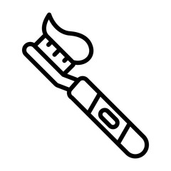 Electric Toothbrush Vector Icon