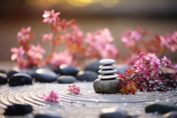 Zen Garden Zest: Combine the tranquility of a zen garden with the vibrancy of flowers.