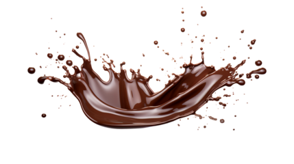chocolate splash isolated on transparent background Remove png, Clipping Path, pen tool, white