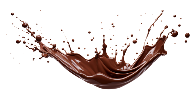 chocolate splash isolated on transparent background Remove png, Clipping Path, pen tool, white