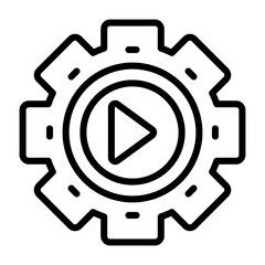 Multimedia Option Vector Icon