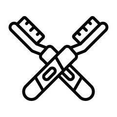 Electric Toothbrush Vector Icon