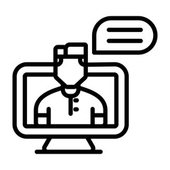 Online Learning Vector Icon