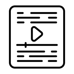 Video Vector Icon