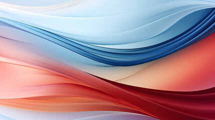 Soft Flowing Lines in Abstract Color Love Modern Background Ai Generative