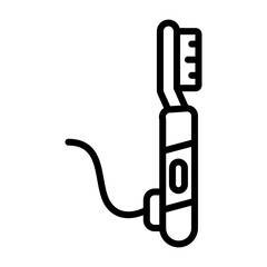Electric Toothbrush Vector Icon