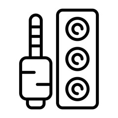 Sound Ports Vector Icon