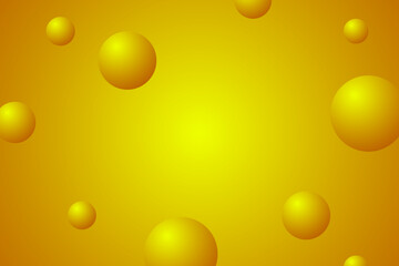 Yellow Technology Background With Red Circle Frame. Geometric Backdrop. Future Wallpaper. BG. Vector Illustration