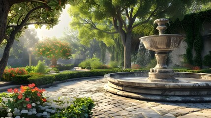 fountain in the park