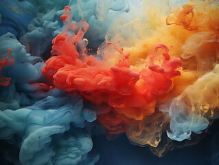 Abstract background of colored smoke of different shades
Generative AI