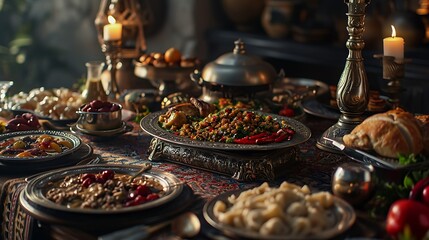 Naklejka premium Ramadan muslim holiday background wallpaper design