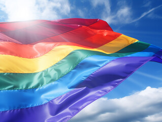 Rainbow LGBT flag a colorful cloth
Generation AI