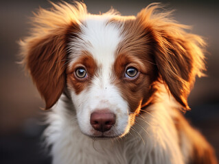 Сlose-up portrait of a brown dog lying
Generative AI