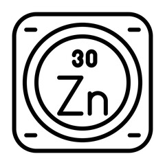 Zinc Vector Icon