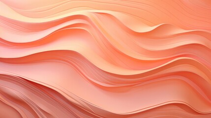 Soft, flowing waves in peach tones for abstract background.