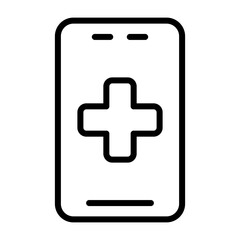 Fototapeta premium Medical App Vector Icon