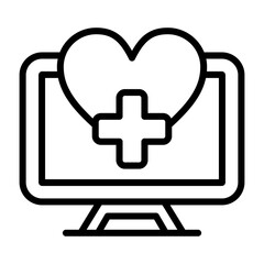 Obraz premium Computer Vector Icon