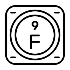 Chemical Element Vector Icon