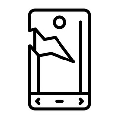 Smartphone Vector Icon © Graphic Nehar