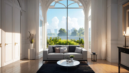 Fototapeta premium luxury apartment lounge