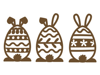 Easter eggs, Easter bunnies in eggs,