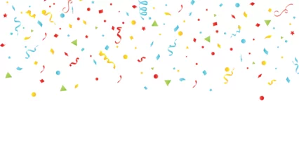Crédence de cuisine en verre imprimé Papillons en grunge Vibrant confetti design perfect for birthdays, celebrations, and party anniversaries. This captivating background template is in vector format.