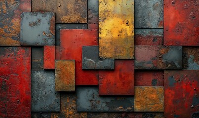 Abstract background, realistic background texture of colored rusty iron.