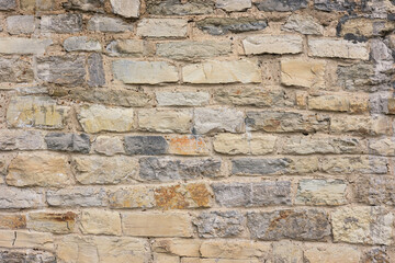 Texture of an old brick masonry