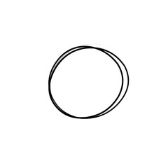 hand drawn scribble circle