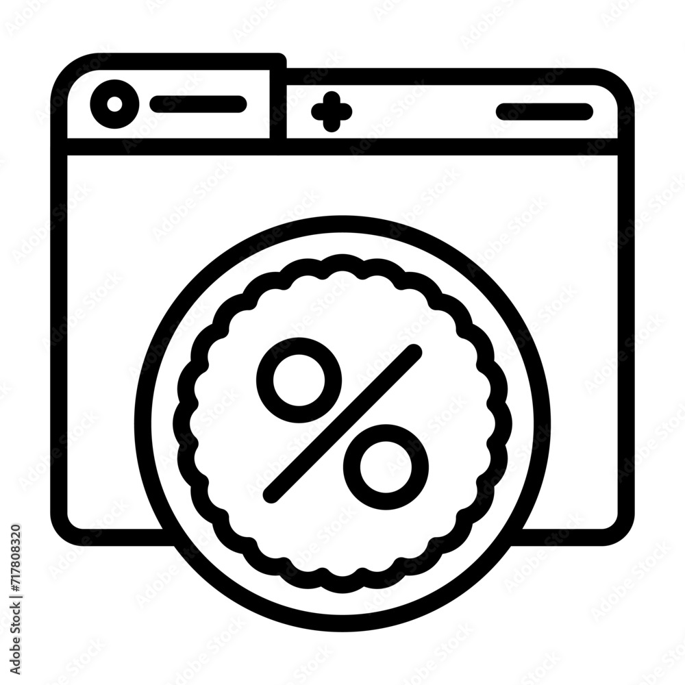 Sticker Discount Vector Icon