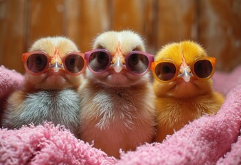 Chicken Sunglasses: A Cool and Trendy Look for the Month of May Generative AI